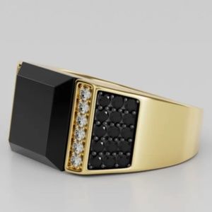 Men’s Size 9 Black Diamond Ring